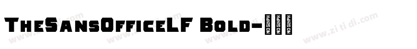TheSansOfficeLF Bold字体转换